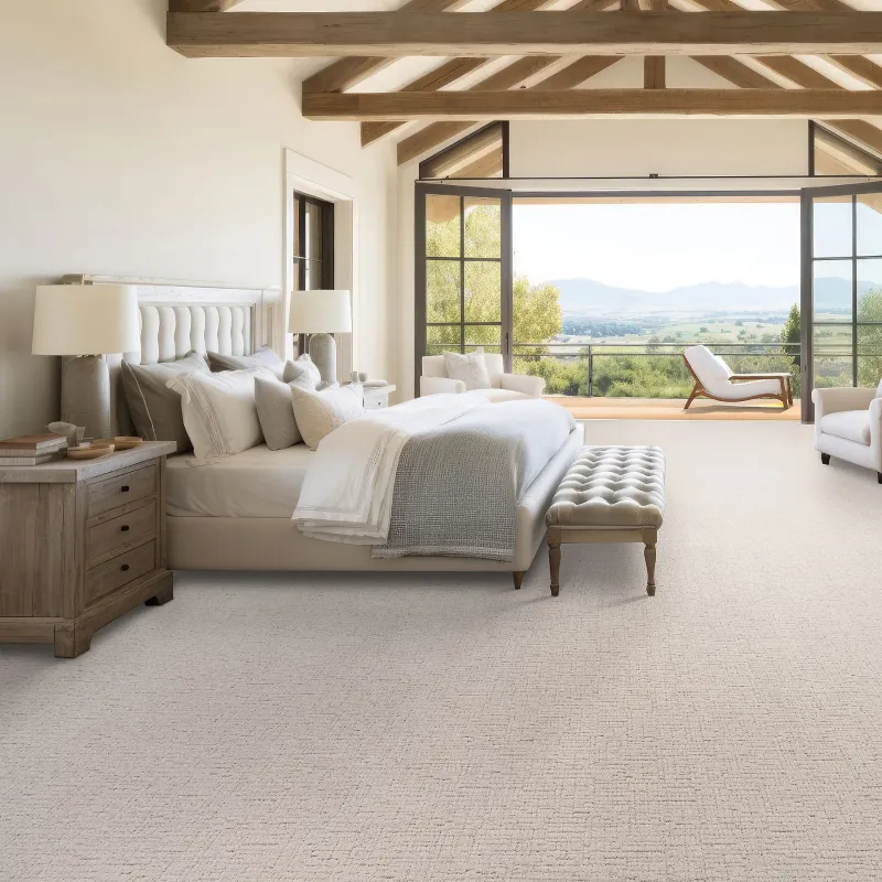 Carpet in airy open contemporary bedroom | Pilot Floor Covering